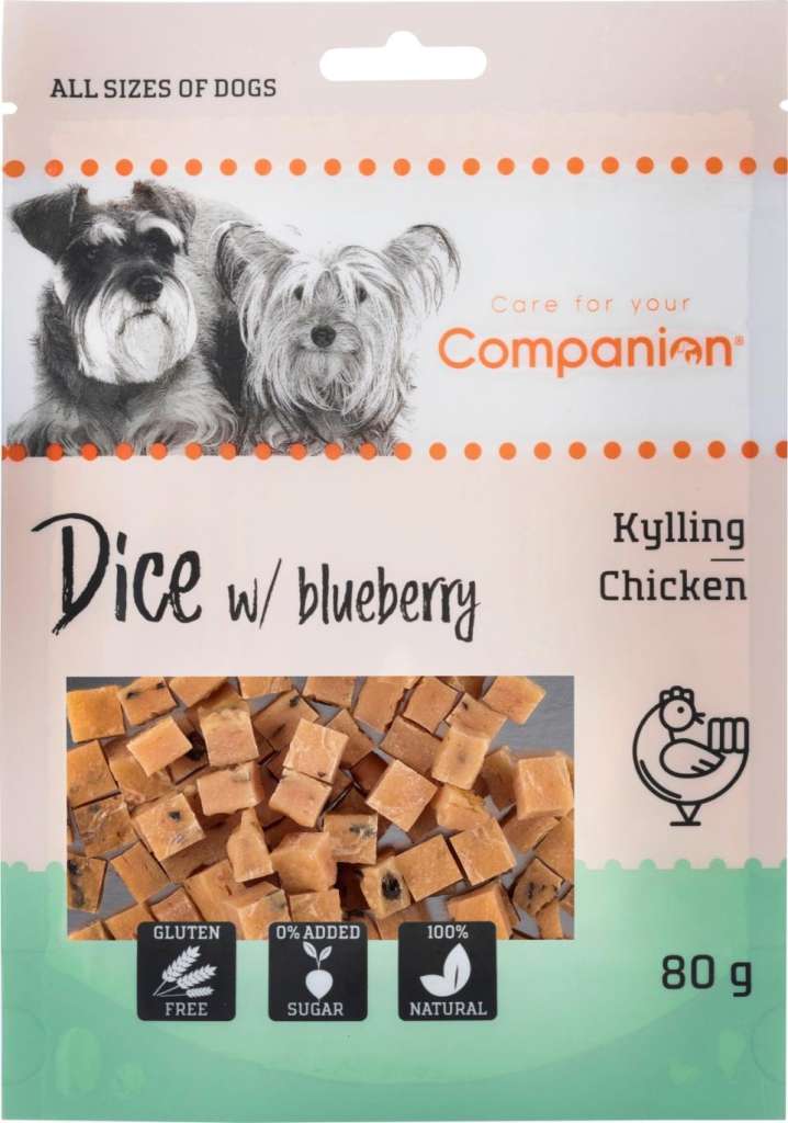 Chicken dice with blueberry 80g