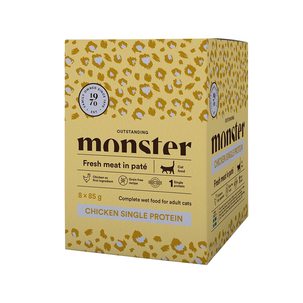 Monster Cat Pouches Adult Chicken
