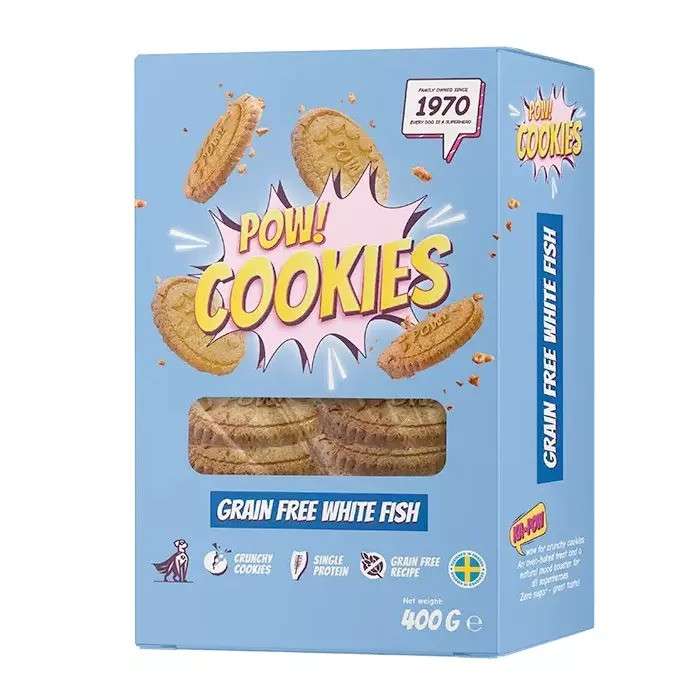 Pow! Dog Cookie Grain Free Whitefish 400g