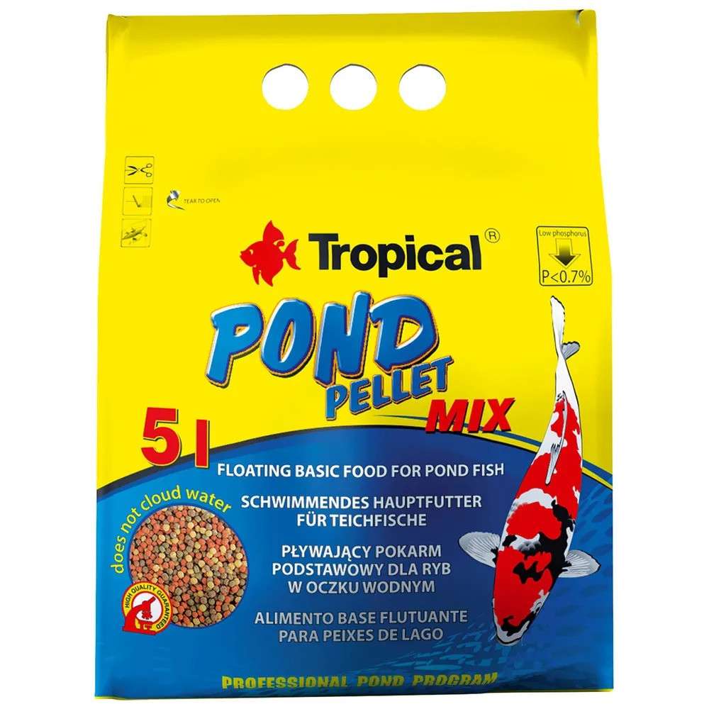 TROPICAL POND PELLET MIX S 5L/650G