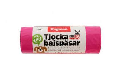 Hundeposer med håndtak 50p Rosa