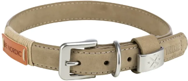Halsb. Be Nordic Skinn S 35-41cm/15mm Sand