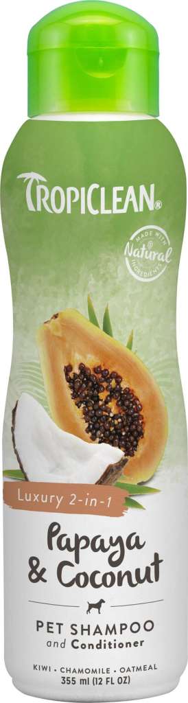 Tropiclean luxury 2 in1 papaya & coconut 355ml