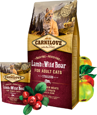Carnilove Adult Sterilised Cat Lamb & Wild Boar