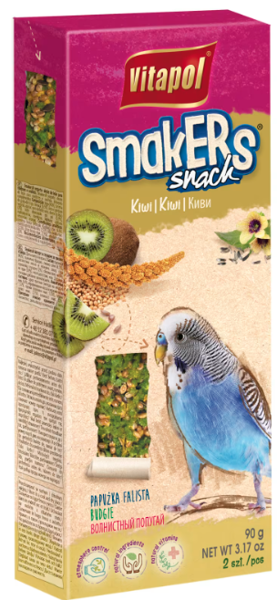 VP Krackert Undulat M/Kiwi 2stk 90g