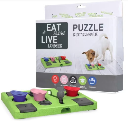 Eat Slow Live Longer Puzzle Rectangle