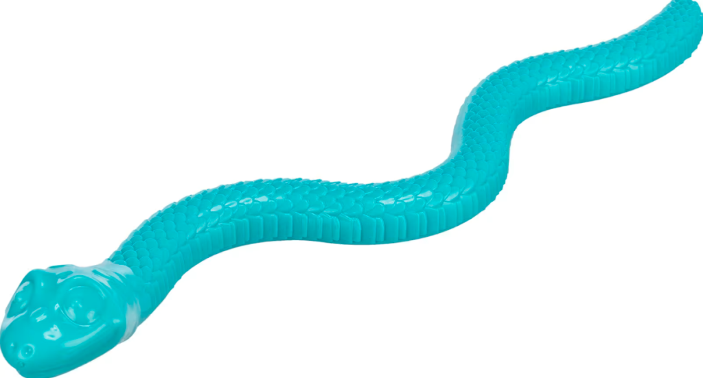 Hundeleke Snack-Snake i TPR 59cm