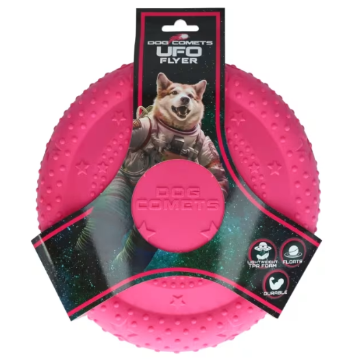 Dog Comets UFO Flyer Pink