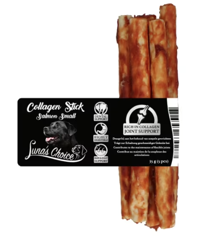 Luna's Choice Collagen Chews Stick Salmon S 5stk pr.pk