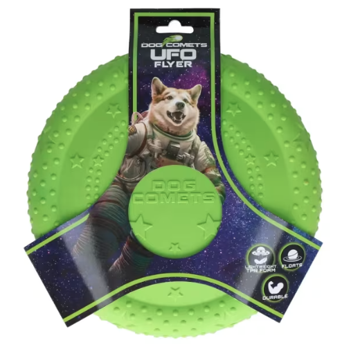 Dog Comets UFO Flyer Green