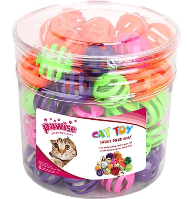 Plastball m/bjelle Katteleke 1stk