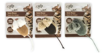 AFP Lambswool-Snow Mouse Catnip
