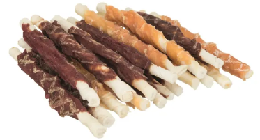 Tyggerull Natur Mix M/Kylling, Lam & Biff 10cm 250g