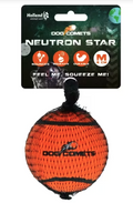 Dog Comets Neutron Star Tennis Ball With Squeaker Orange