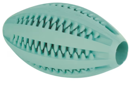 Hundeleke Dentafun Rugby M/Mint 11,5cm
