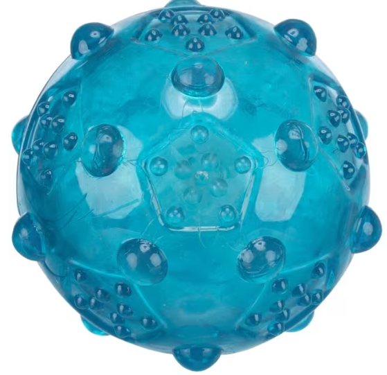 Hundeleke Ball M/Lyd i TPR Gummi Ø 8cm