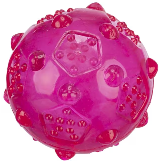 Hundeleke Ball M/Lyd i TPR Gummi Ø 7cm