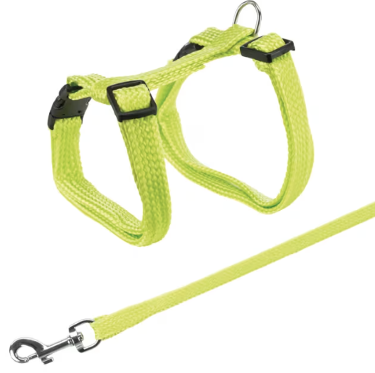 Kattesele Ensfarget M/Spennelås 22-42cm 1,25m