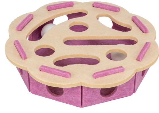 Katteleke Cat Activity Hole`N`Roll Flower Ø:30x7,5cm Berry