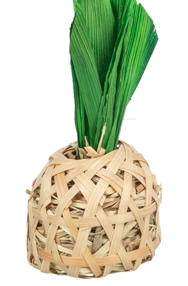 Gnagerleke Ananas, Bambus M/Maisblader og Høy 6,5x14cm