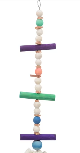 Fugleleke Treleke M/Lær og Perler