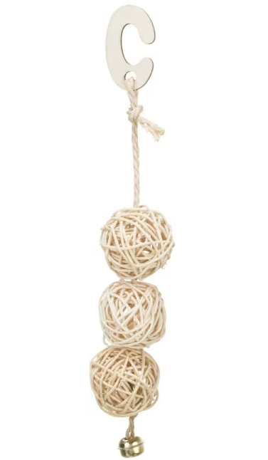 Fugleleke 3 Rotting Baller M/Bjelle 24cm