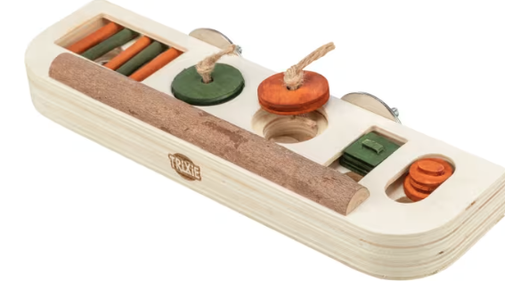 Fugleleke Aktiviseringsleke Snack Toy Tre 25x9x4cm