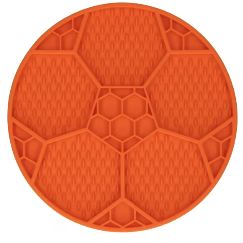 Eat Slow Live Longer Lick Mat Soccer Ball Orange (Limited Edition EC)