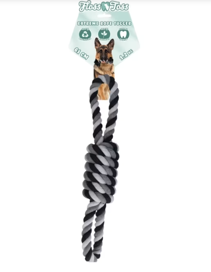 Floss Toss Dental Rope Exteme 8-Tugger - 61 cm