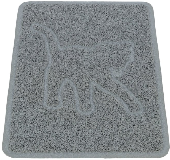 Kattebakke Teppe M/Katt Lysegrå 48x35cm