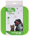 Eat Slow Live Longer Lick Mat Duo M Green
