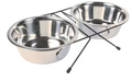 Hundeskål M/Stativ 2stk 1,8L Ø20cm