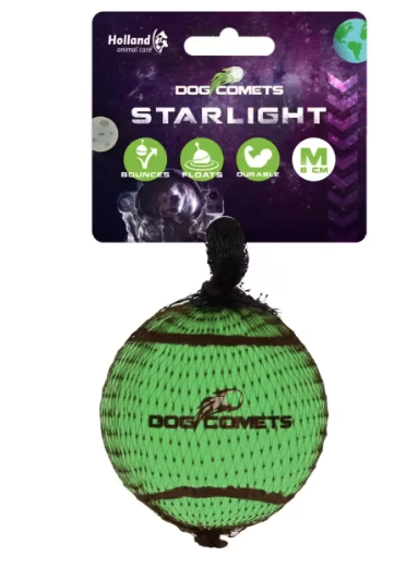 Dog Comets Starlight Tennis Ball M Green