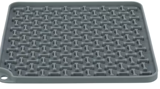Hundeleke Lick`n`Snack Matte Silikon Grå 20x20cm