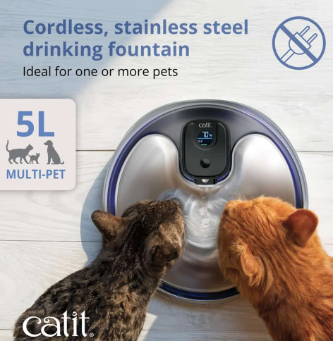 Catit PIXI Stainless Steel UV-C Drinking Fountain 5L