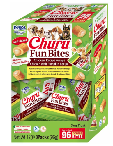 Churu Dog Fun Bites Chicken With Pumpkin8st -96bites