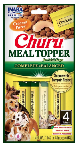 Churu Hundemåltidstopper Kylling/gresskar 4 stk