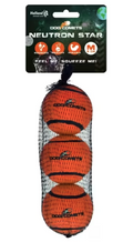 Dog Comets Neutron Star Tennis Ball With Squeaker M Orange (3-pack)