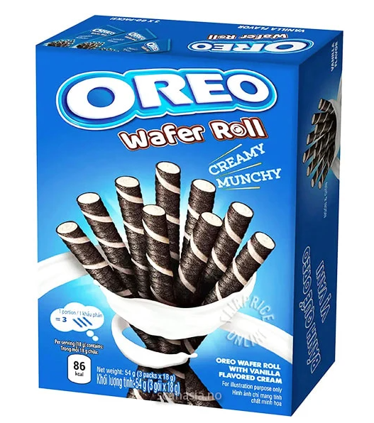 OREO Vanilla Wafer Roll 20x54g