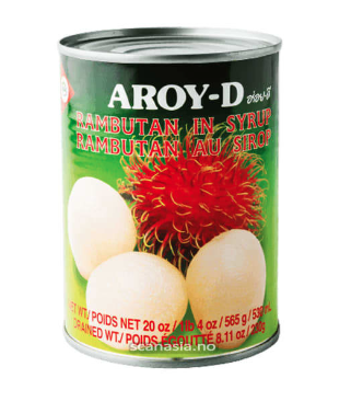 AROY-D Can. Rambutan in Syrup Whole 565g