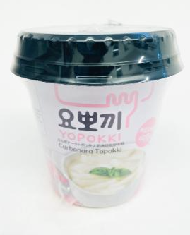 YOPOKKI Carbonara Topokki (Rice Cake) Bowl 120g