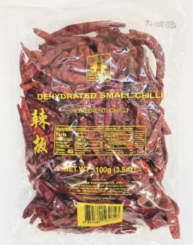 THREE DEER BRAND Dehydrated Small Chilli without Stem 100g