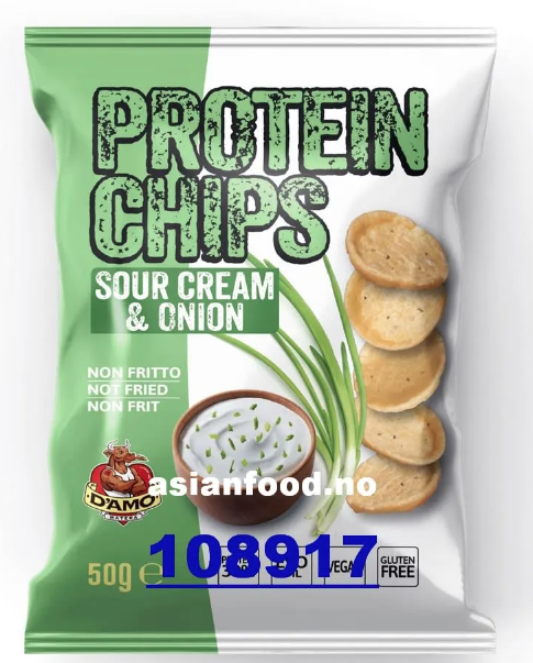 DAMO Protein chips sour cream & onion 50g