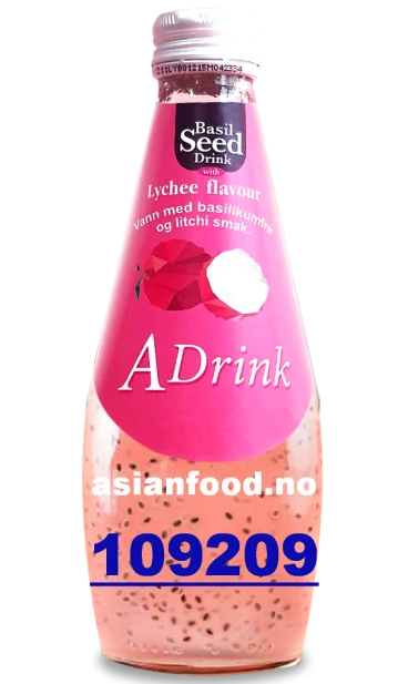 A-DRINK Basil seed drink with LYCHEE 290ml