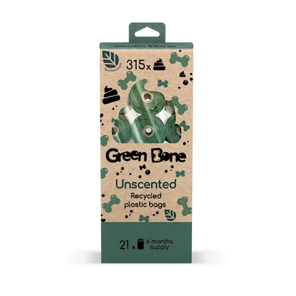 Green Bone Hundeposer 315 stk 21 ruller
