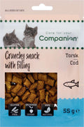 Companion Cat Crunchy med fyll - torsk