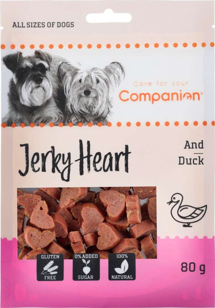 Duck Jerky Hearts 80g