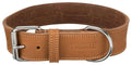 Halsb. Lær  Rustic 47-55cm 40mm L Brun