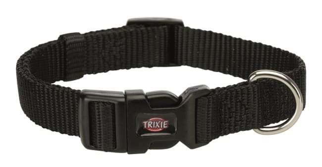 Halsb. Premium 30-45cm/15mm S/M Sort