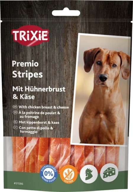 Trixie Chicken Cheese Stripes 100g